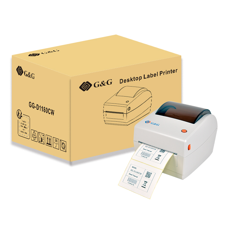 Thermal Label Printer Barcode Desktop Printer Gg D1180cw Thermal Shipping Label Printer 5650